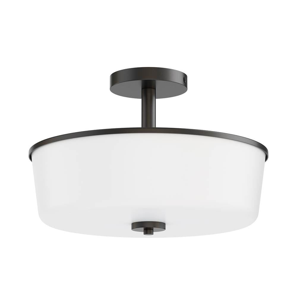 Maxim Lighting 5695WTBK Black Fuller 3-light Semi Flush/pendant Convertible Image 1