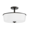Maxim Lighting 5695WTBK Black Fuller 3-light Semi Flush/pendant Convertible Image 1