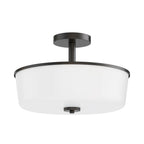 Maxim Lighting 5695WTBK Black Fuller 3-light Semi Flush/pendant Convertible Image 1