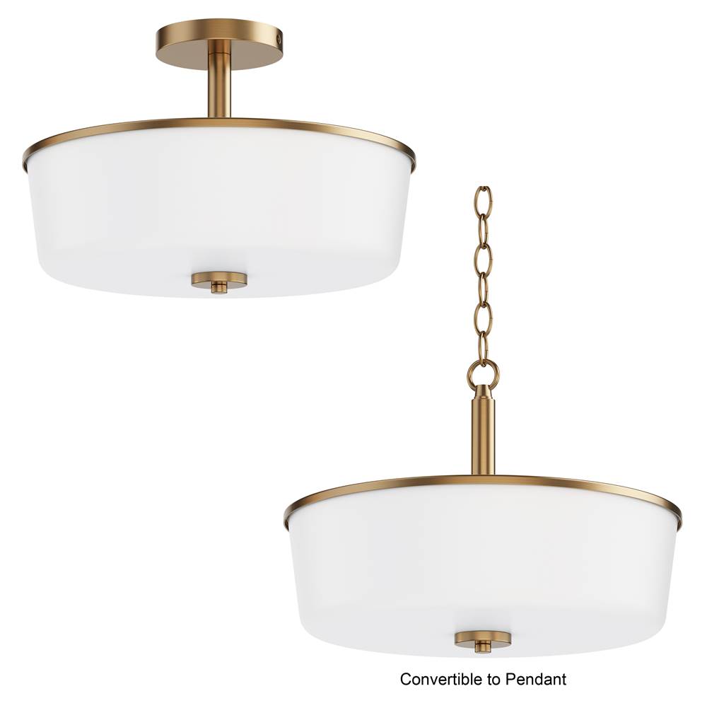 Maxim Lighting Fuller 3-light Semi Flush/pendant Convertible