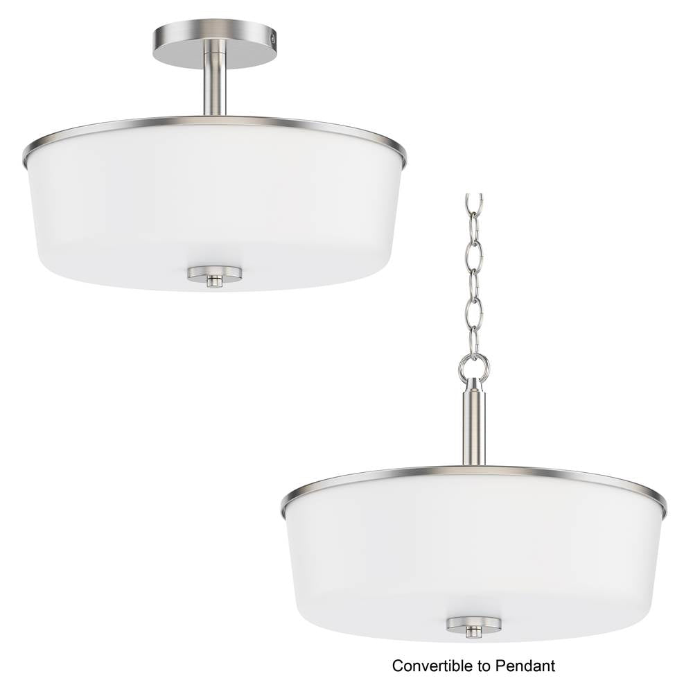 Maxim Lighting Fuller 3-light Semi Flush/pendant Convertible