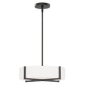 Maxim Lighting 57945WTBK Black Dexter 15'' Led Flush Mount/ Pendant Convertibie Image 1