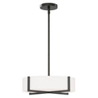 Maxim Lighting 57945WTBK Black Dexter 15'' Led Flush Mount/ Pendant Convertibie Image 1