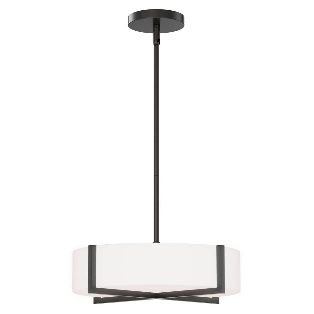 Maxim Lighting 57945WTBK Black Dexter 15'' Led Flush Mount/ Pendant Convertibie Image 1