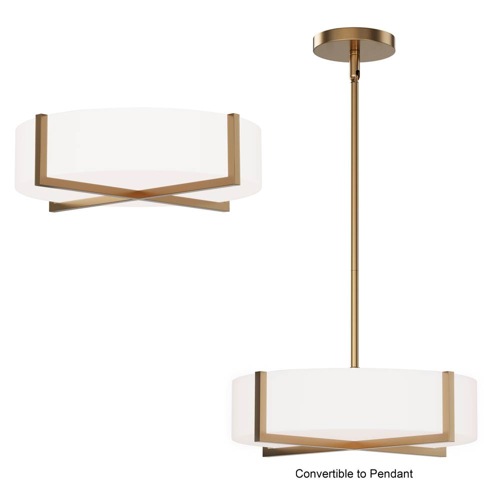 Maxim Lighting Dexter 15'' Led Flush Mount/ Pendant Convertibie