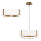 Maxim Lighting Dexter 15'' Led Flush Mount/ Pendant Convertibie