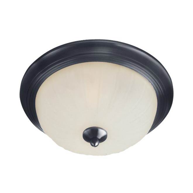 Maxim Lighting 5831FTBK Black Essentials 2-light Flush Mount Image 1