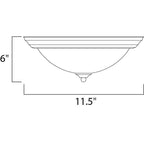 Maxim Lighting Essentials 1-light Flush Mount