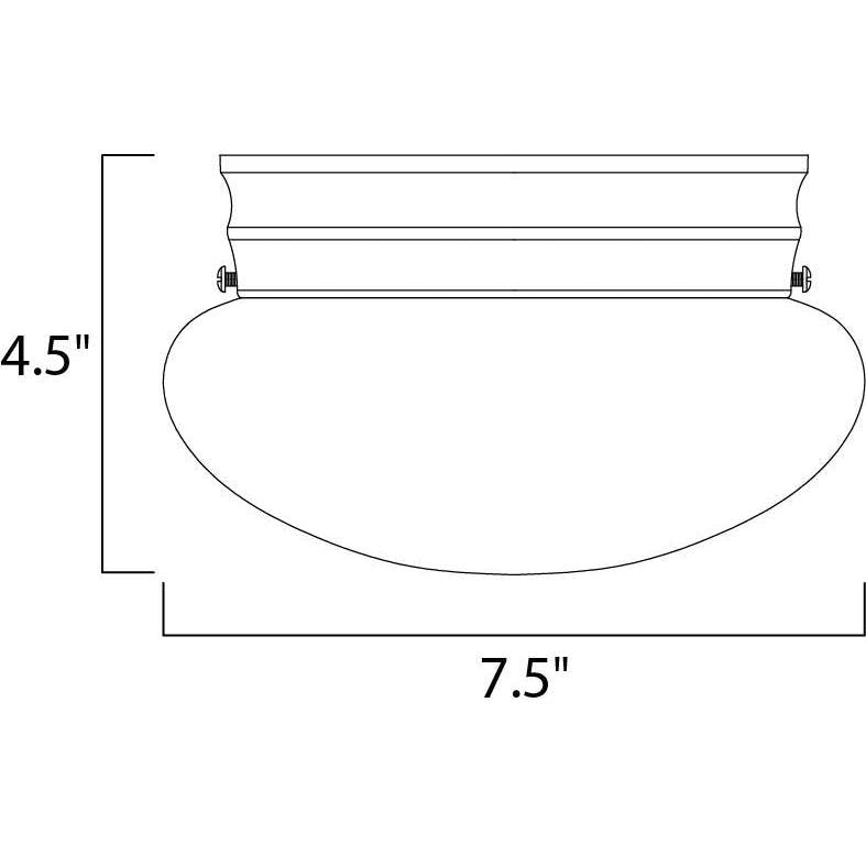 Maxim Lighting Essentials 1-light Flush Mount