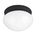 Maxim Lighting 5880WTBK Black Essentials 1-light Flush Mount Image 1