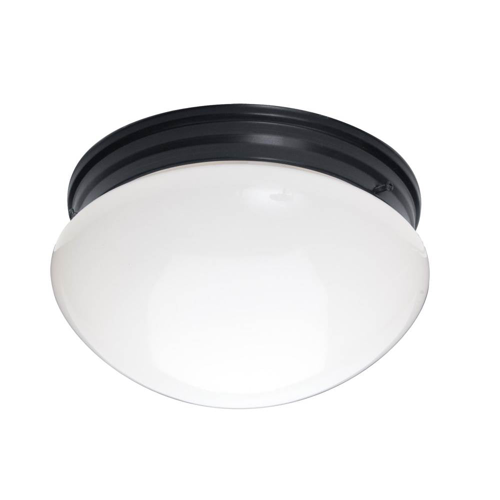 Maxim Lighting 5881WTBK Black Essentials 2-light Flush Mount Image 1