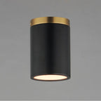 Maxim Lighting 59700WTBKAB Black,Antique Brass Dapper-semi-flush Mount Image 3