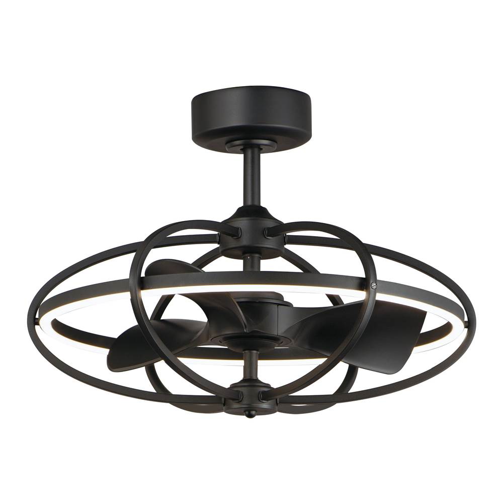 Maxim Lighting 61002BK Black Corona Wifi-enabled Led Fandelight Image 1