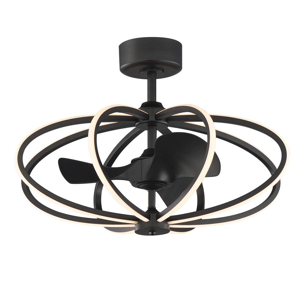 Maxim Lighting 61005BK Black Solstice-fandelight Image 1