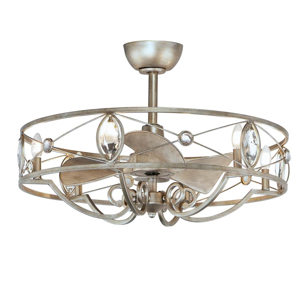 Maxim Lighting 61013SM Silver Mist Solitaire 6-light Wifi-enabled Led Fandelight Image 1