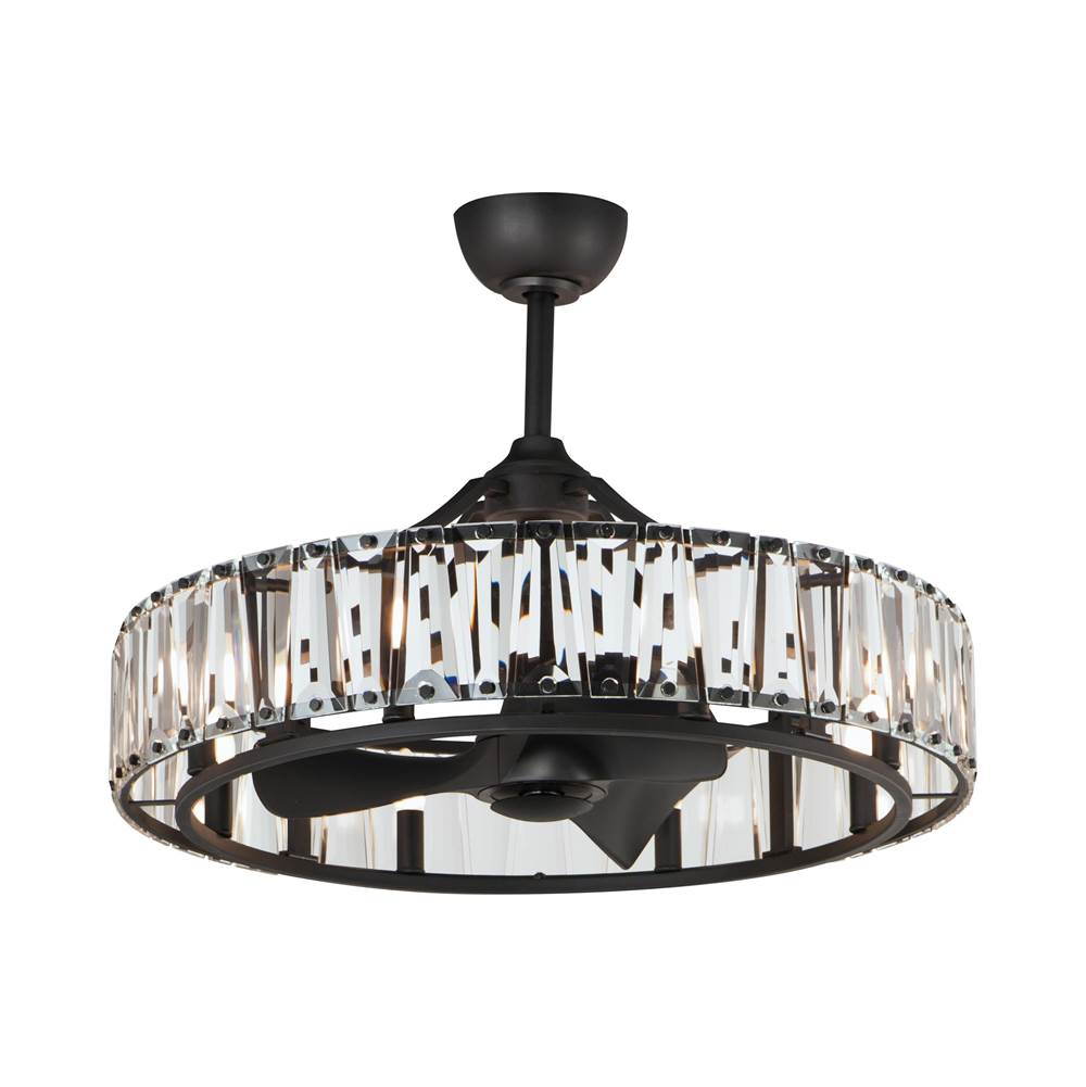 Maxim Lighting 61018BK Black Odeon 8-light Wifi-enabled Led Fandelight Image 1