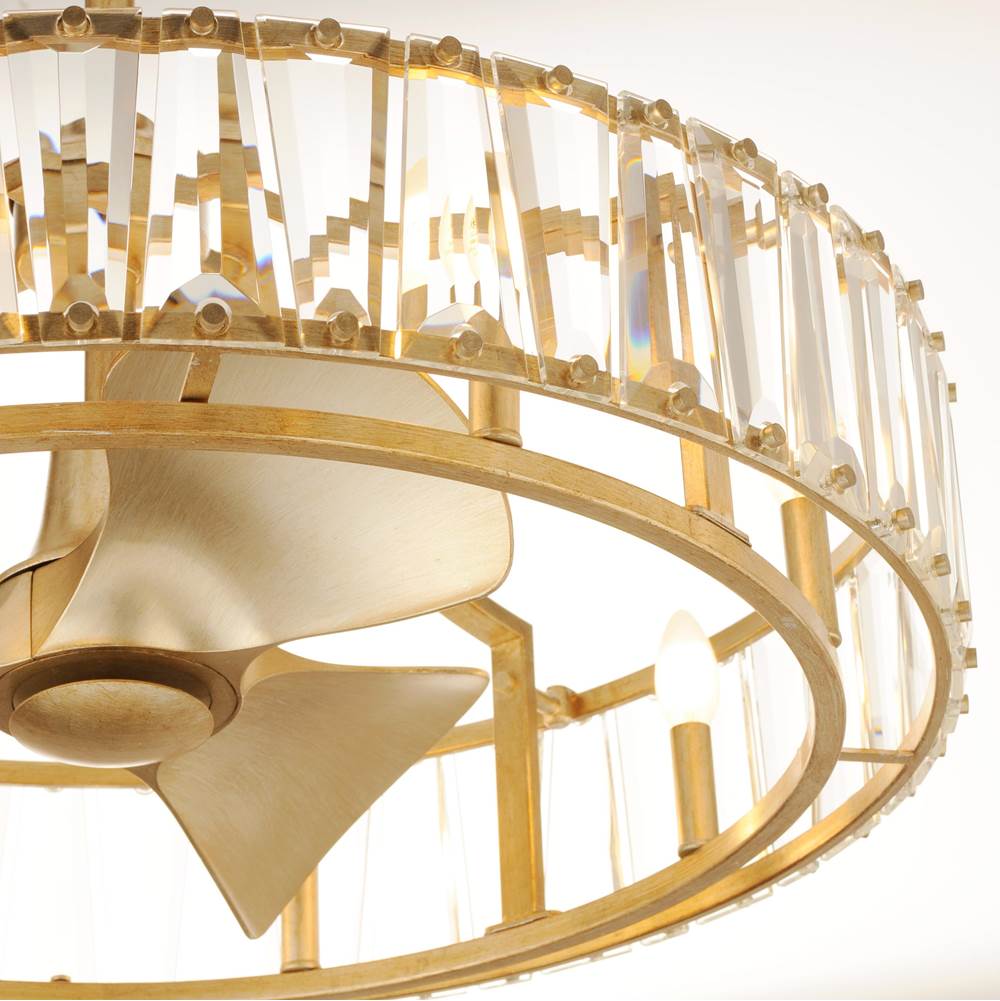 Maxim Lighting 61018GS Golden Silver Odeon 8-light Wifi-enabled Led Fandelight Image 4