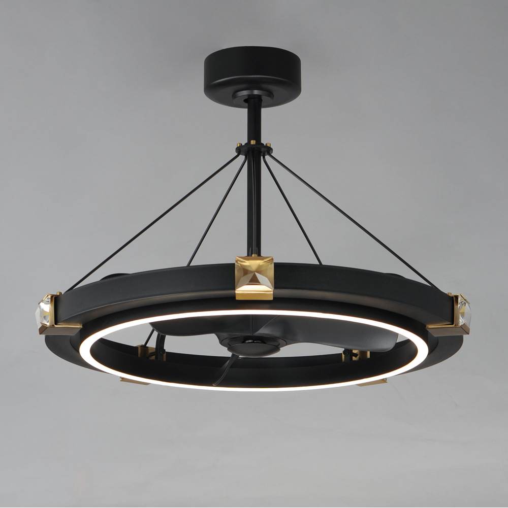 Maxim Lighting 61019BCBKGLD Black,Gold Jewel Wifi-enabled Led Fandelight Image 3