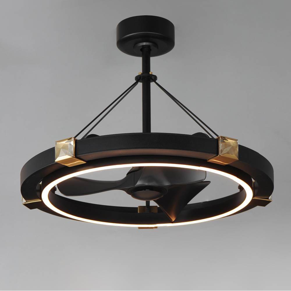 Maxim Lighting 61019BCBKGLD Black,Gold Jewel Wifi-enabled Led Fandelight Image 2