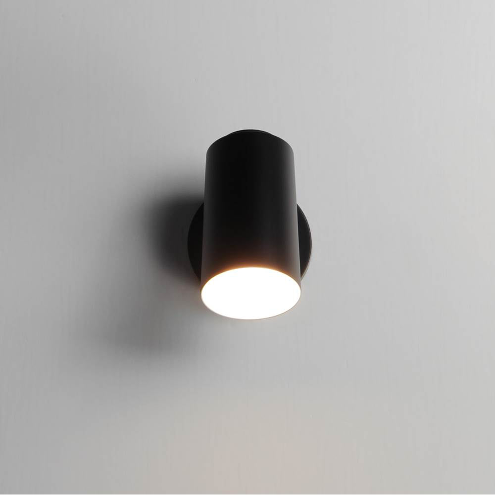Maxim Lighting 62001BK Black Spotlight Outdoor Led Sconce - Cylinder Image 3
