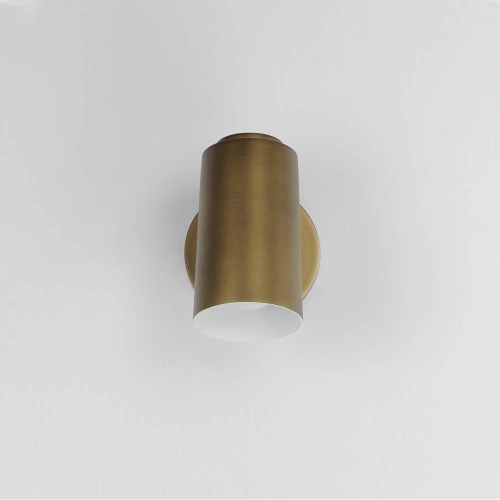 Maxim Lighting 62001NAB Natural Aged Brass Spotlight Outdoor Led Sconce - Cylinder Image 3