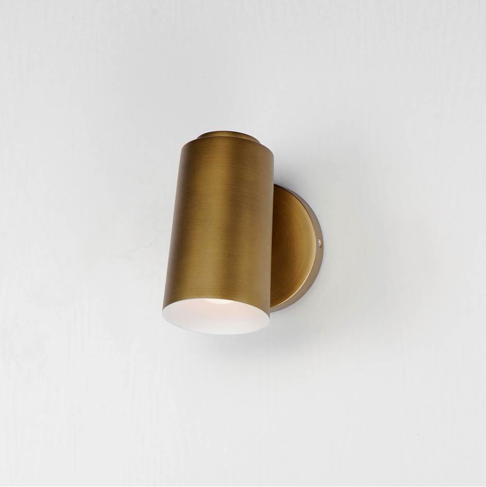 Maxim Lighting 62001NAB Natural Aged Brass Spotlight Outdoor Led Sconce - Cylinder Image 2