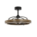 Maxim Lighting 63001DWBK Driftwood,Black Teton 28.5'' Led Fandelight Image 1