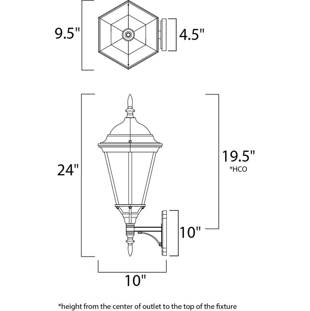 Maxim Lighting Westlake Led Westlake Led 1-light Outdoor Wall Lantern