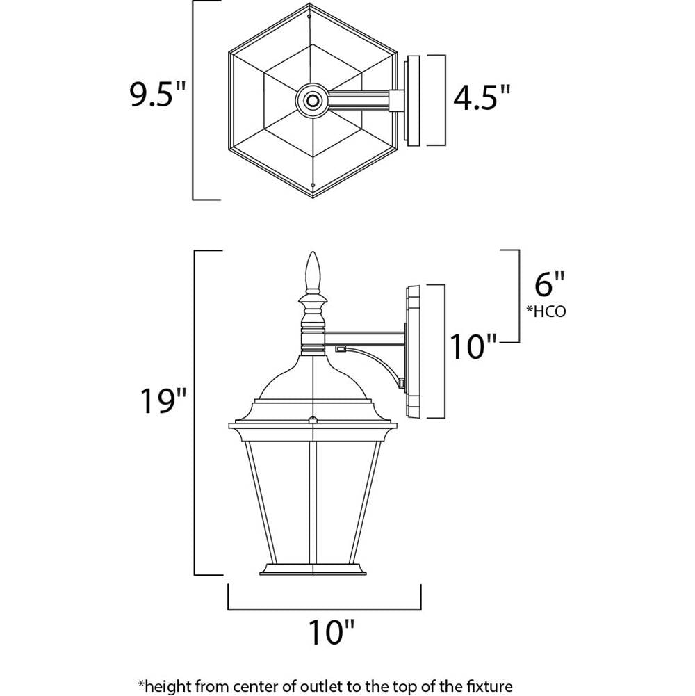 Maxim Lighting Westlake Led Westlake Led 1-light Outdoor Wall Lantern