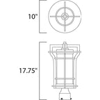 Maxim Lighting Oakville Led Oakville Led 1-light Outdoor Pole/post Lantern