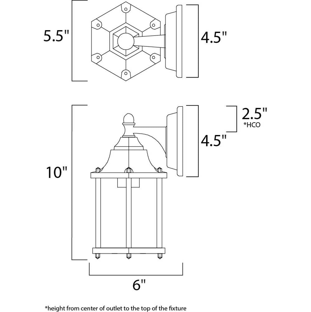 Maxim Lighting Builder Cast Led Builder Cast Led 1-light Outdoor Wall Mount