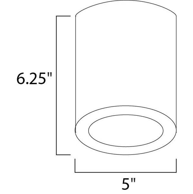 Maxim Lighting Lightray Led Lightray Led 1-light Outdoor Flush Mount