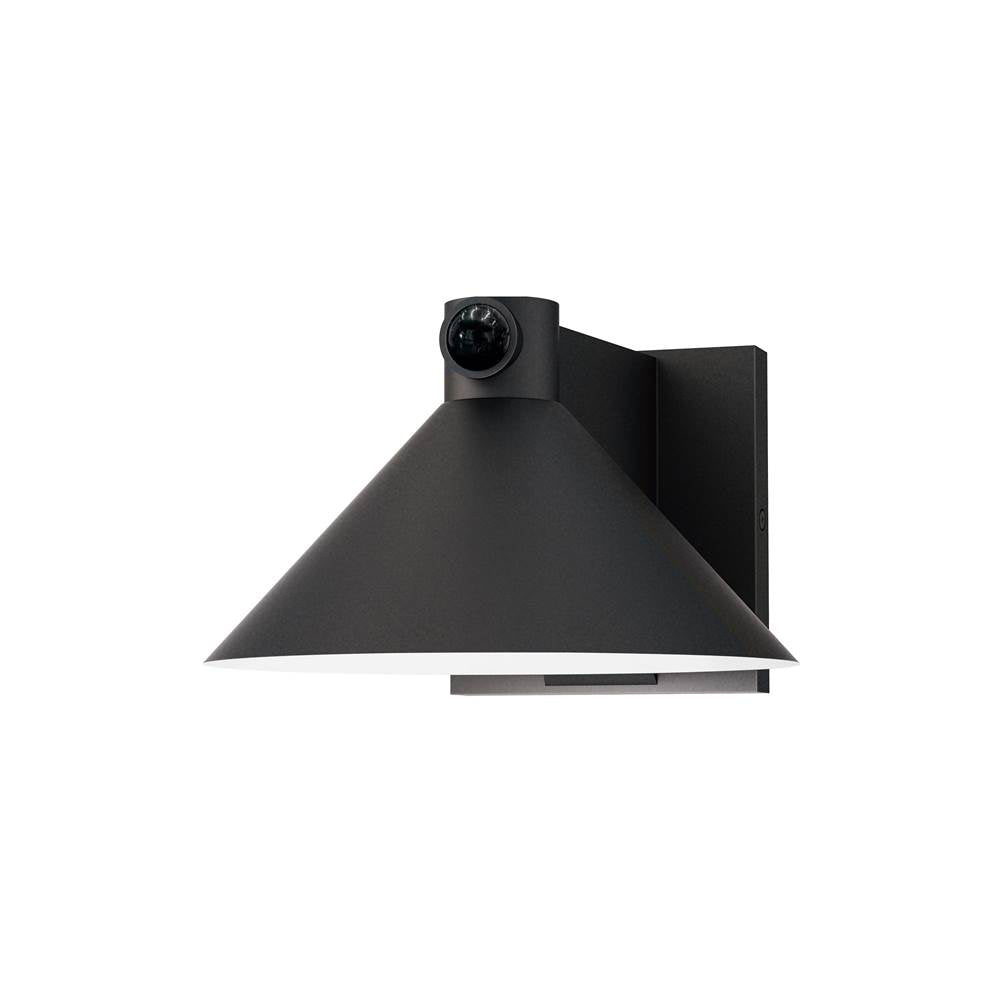 Maxim Lighting 86141BK/MSP Black Conoid Medium Led Outdoor Wall Sconce W/ Dusk-dawn Image 1
