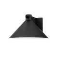 Maxim Lighting 86143BK/MSP Black Conoid Large Led Outdoor Wall Sconce W/ Dusk-dawn Image 1