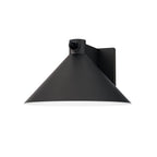 Maxim Lighting 86143BK/MSP Black Conoid Large Led Outdoor Wall Sconce W/ Dusk-dawn Image 1