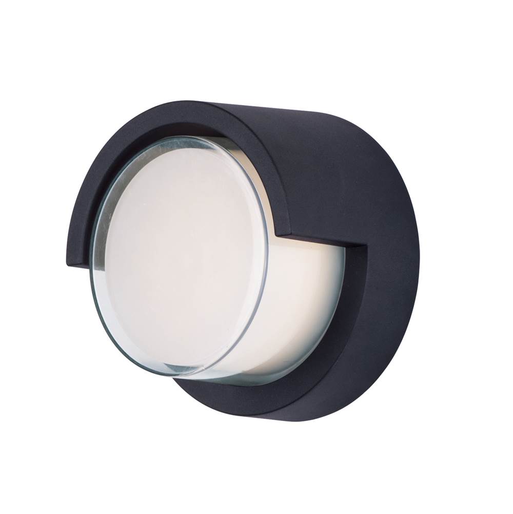 Maxim Lighting 86162BK Black Eyebrow Led Outdoor Wall Sconce Image 1