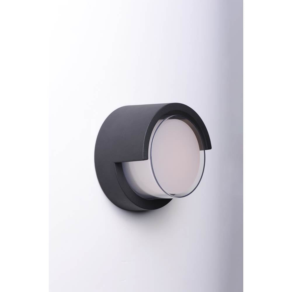 Maxim Lighting 86162BK Black Eyebrow Led Outdoor Wall Sconce Image 2