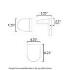 Maxim Lighting 86198WT White Ledge Led Outdoor Wall Sconce Image 2
