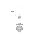 Maxim Lighting Calibro 7.5'' Led Outdoor Flush Mount