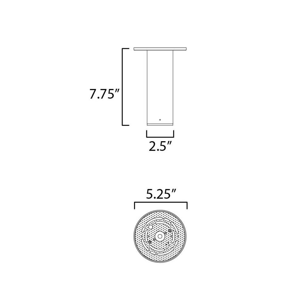 Maxim Lighting Calibro 7.5'' Led Outdoor Flush Mount