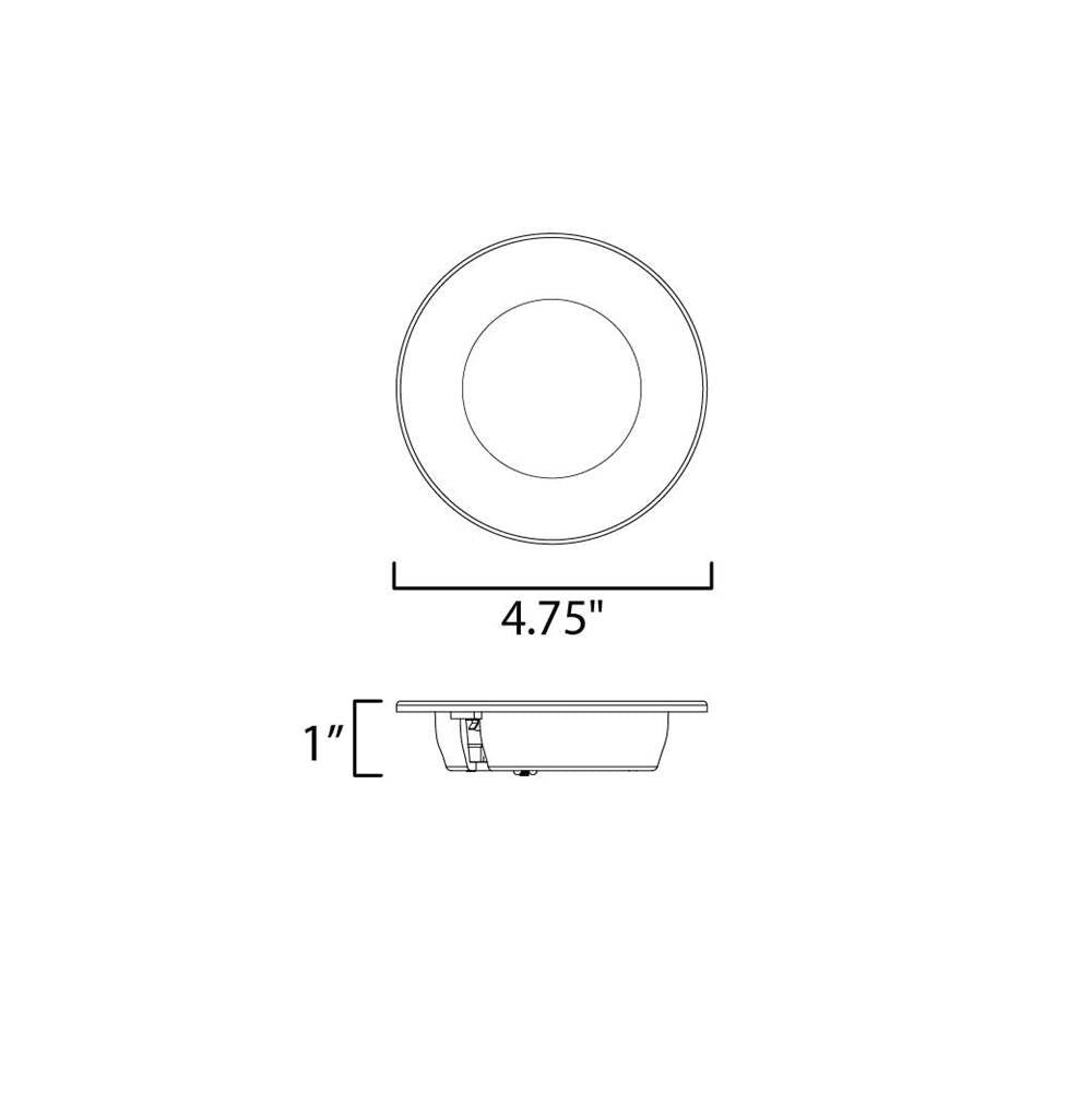 Maxim Lighting 87655WTWT White Snug 4'' Led Recessed Downlight Cct Select Image 2