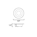 Maxim Lighting 87665WT White Crisp 4'' Led Recessed Downlight Cct Select - Round Image 2