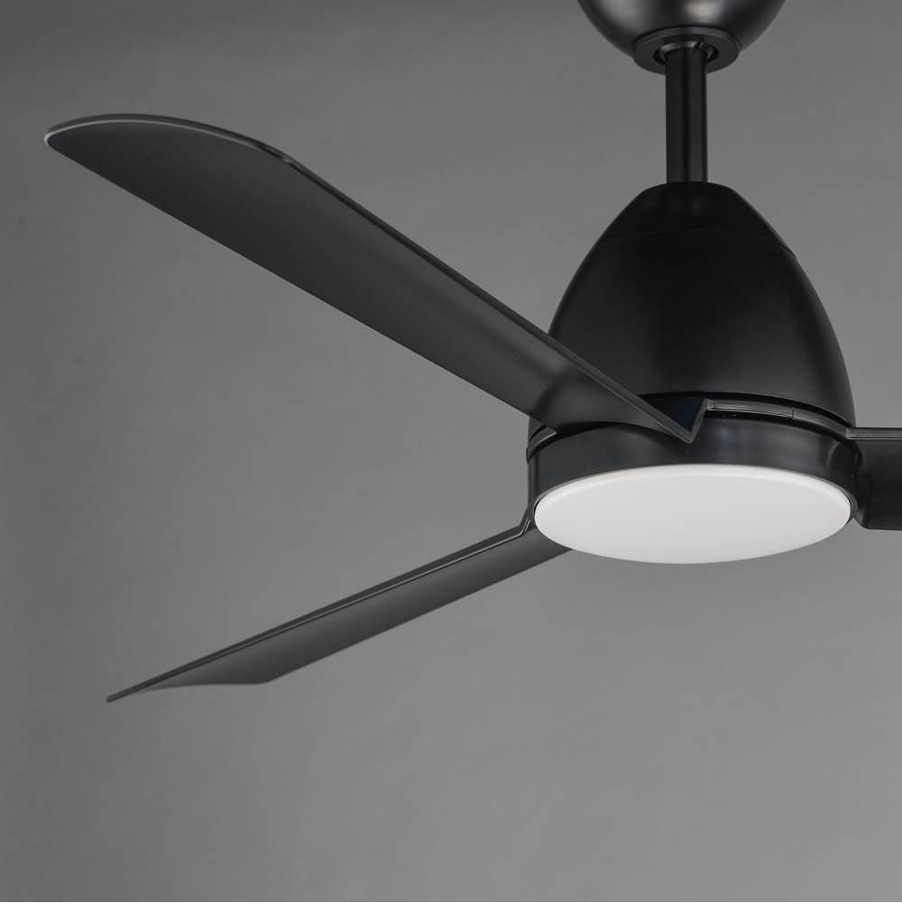 Maxim Lighting 88723BK Black Seaborne 52'' Marine Grade Fan W Led Light Kit Image 3