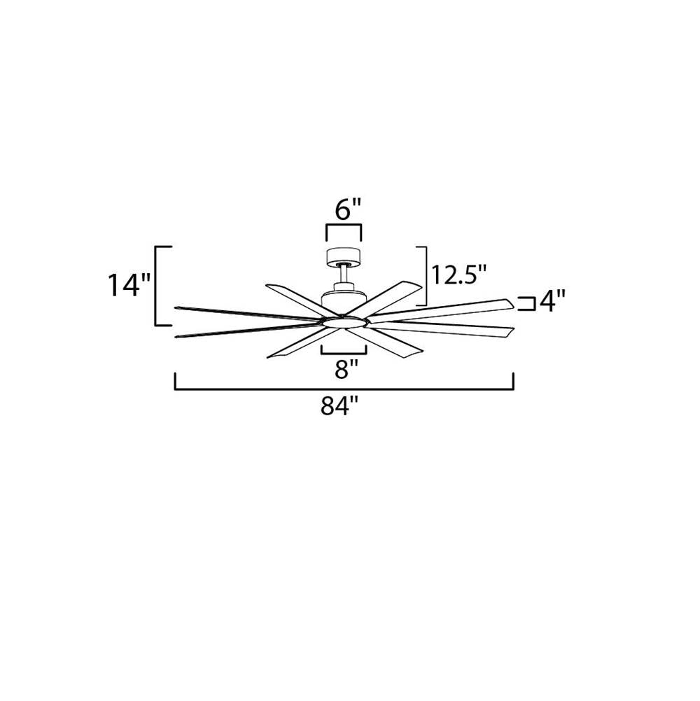 Maxim Lighting 88768AL Brushed Aluminum Condor-indoor Ceiling Fan Image 2
