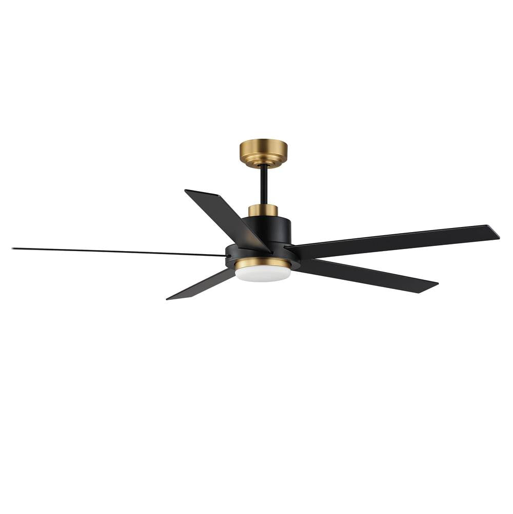 Maxim Lighting 88826BKGLD Black,Gold Daisy 60'' 5-blade Fan W Led Light Kit Image 1