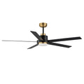 Maxim Lighting 88826BKGLD Black,Gold Daisy 60'' 5-blade Fan W Led Light Kit Image 1