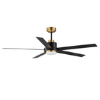 Maxim Lighting 88826BKGLD Black,Gold Daisy 60'' 5-blade Fan W Led Light Kit Image 1
