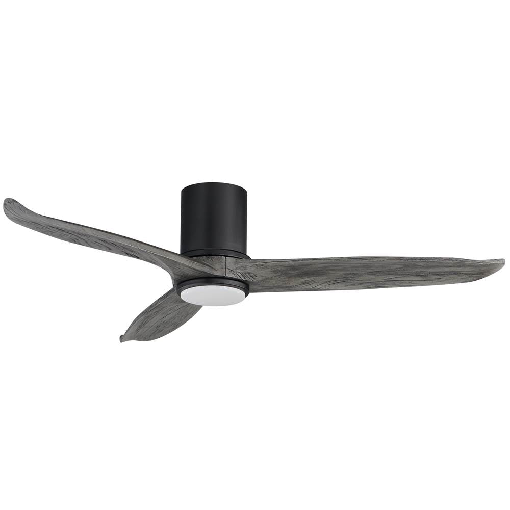 Maxim Lighting 88830WTBKGWD Black Woodwind 52'' Solid Wood Blade Hugger Fan W Led Image 1