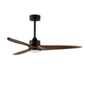 Maxim Lighting 88831BK Black Woodwind 52'' Solid Wood Blade Fan W Led Light Kit Image 1