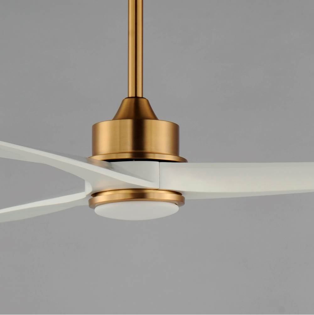 Maxim Lighting 88831NAB Natural Aged Brass Woodwind 52'' Solid Wood Blade Fan W Led Light Kit Image 4